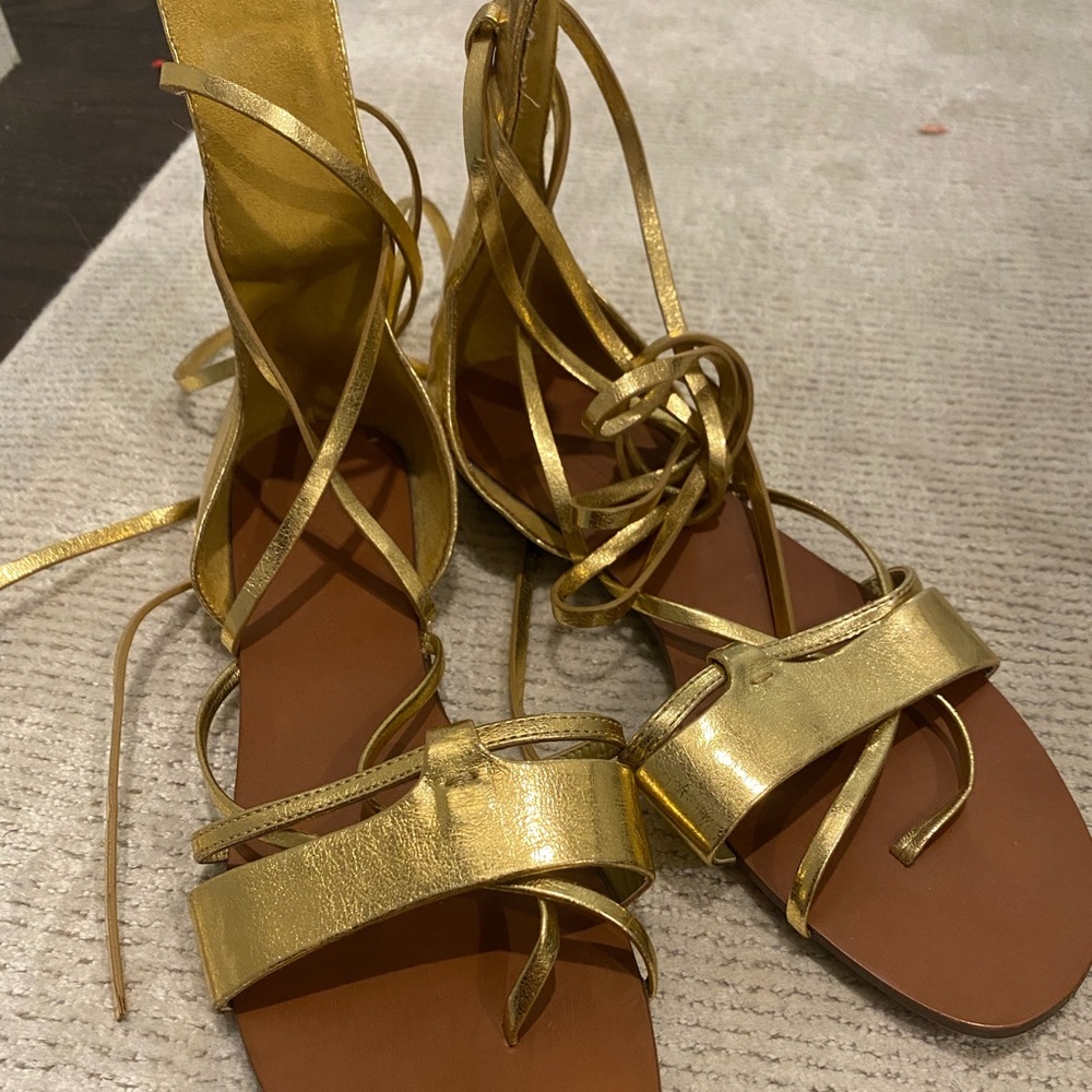 Gold Sandals - Picture 3 of 8